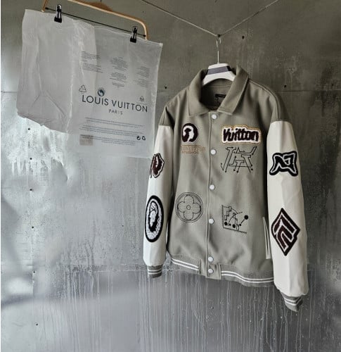 25 SS 루*비* 바시티 패치 블루종 자켓