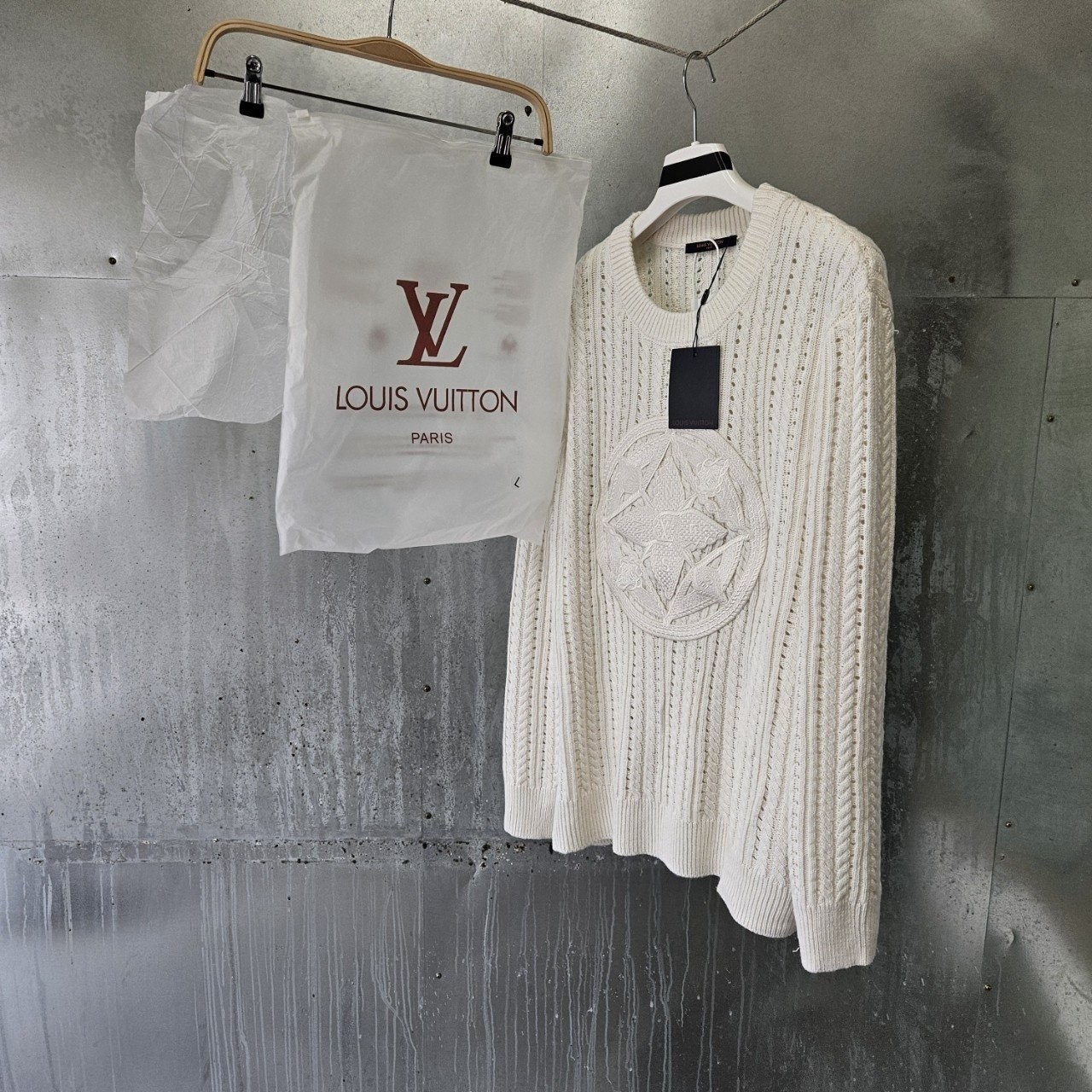 루*비* 케이블 크루넥 니트