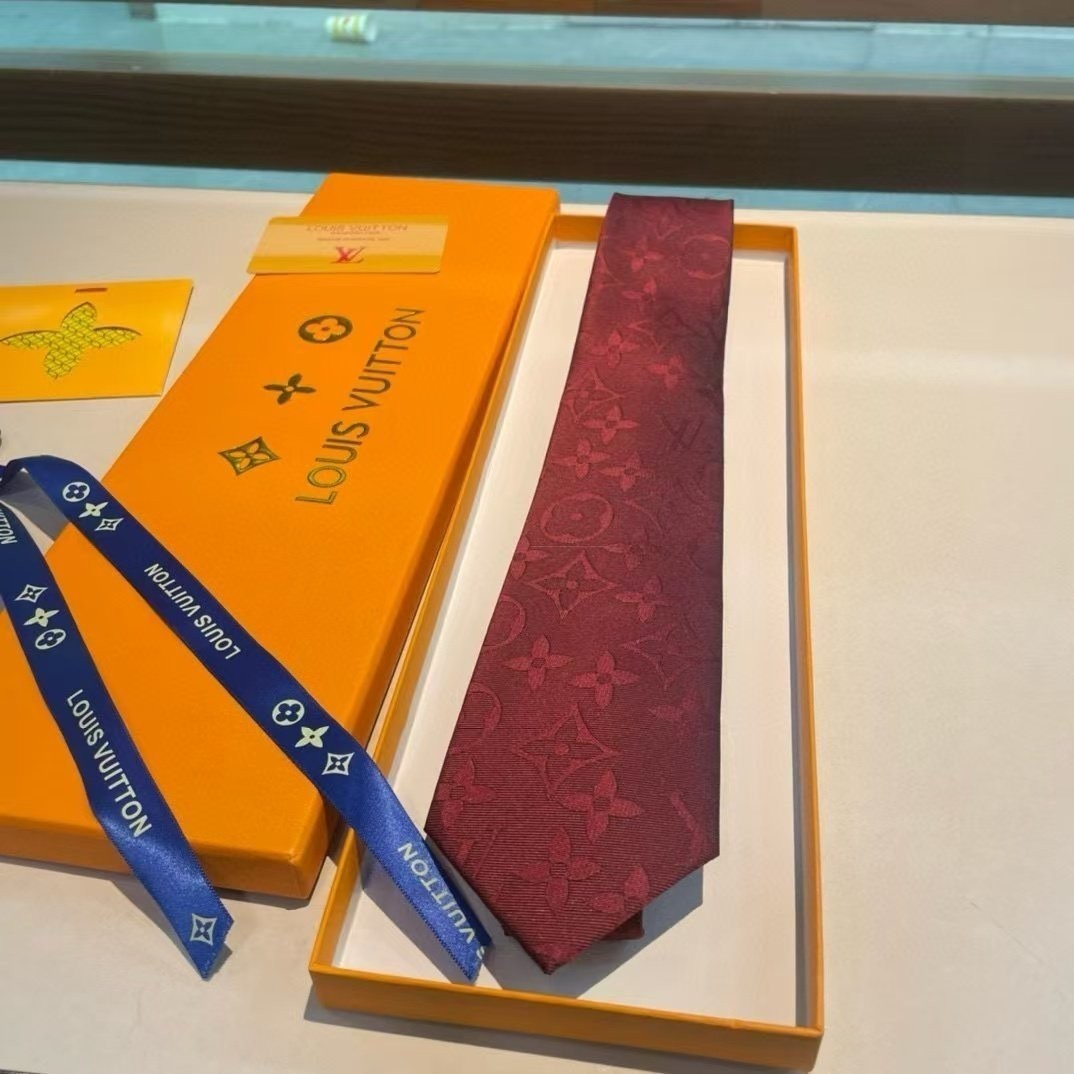 루*비* 모노그램 실크 넥타이