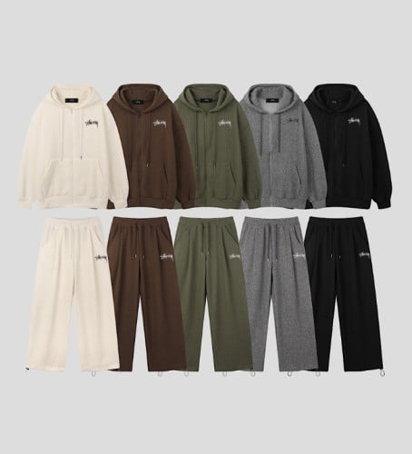 20503_SY 골지 후드 집업 세트(남자)