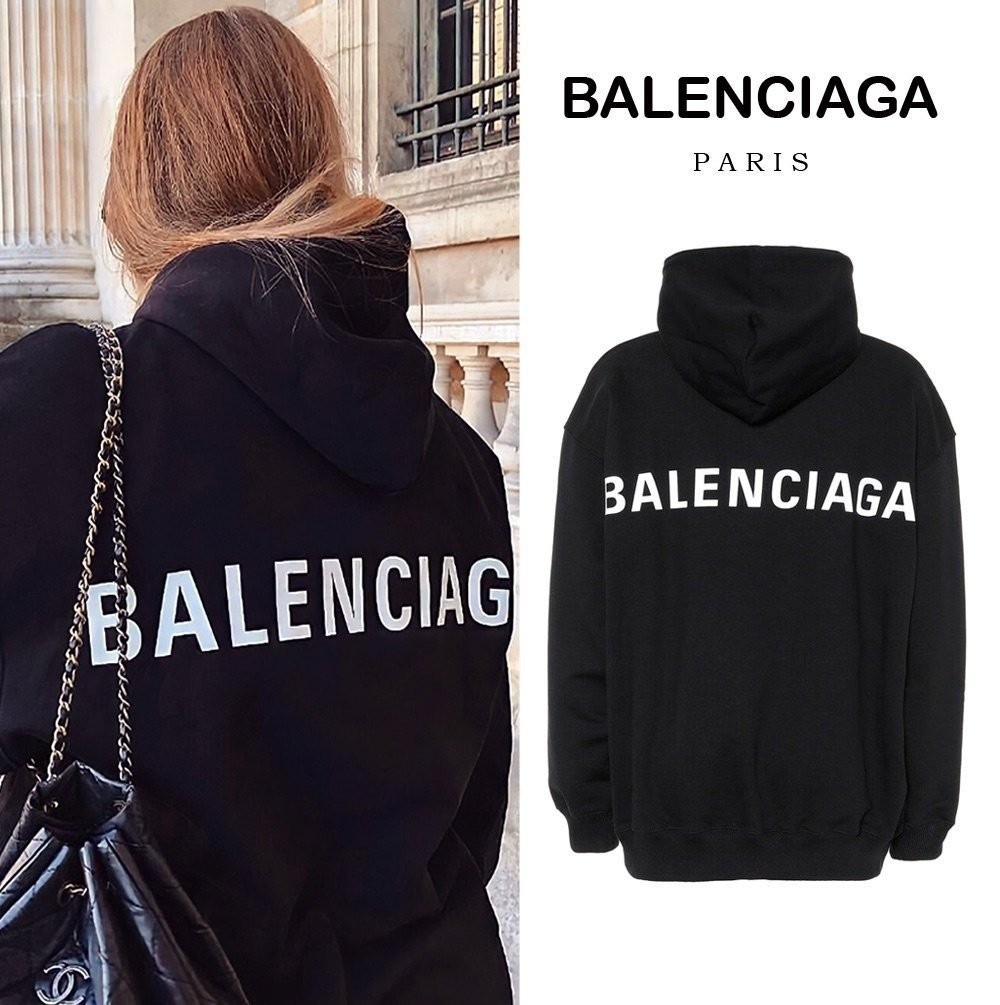 🤍➖ BA*ENCI*GA BACK NAME HOOD ➖🤍