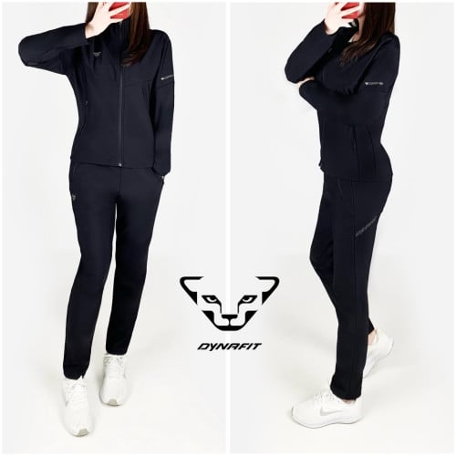 <다이나핏 기모 실버 벤츄리 일자바지 집업 세트>