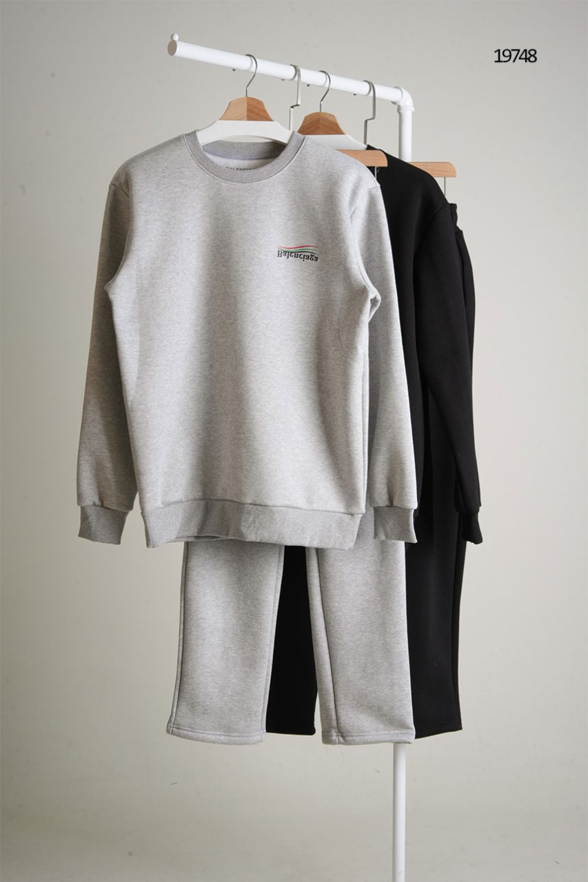 🔆 [BALENCIAGA] 발렌시아가 리버스 레터링로고 맨투맨 상하의셋 🔆