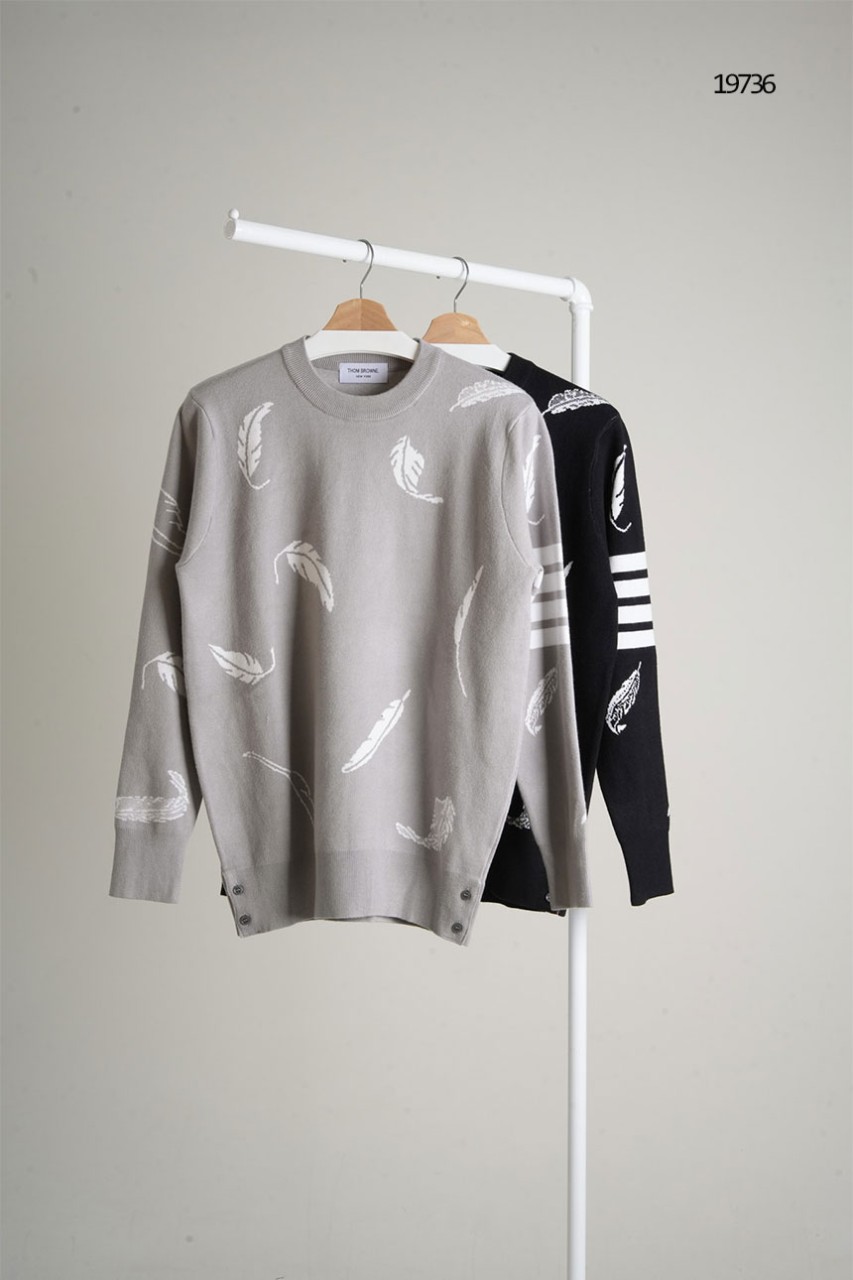 🔆 [THOM BROWNE] 톰브라운 리프 패턴 4바 니트 스웨터🔆