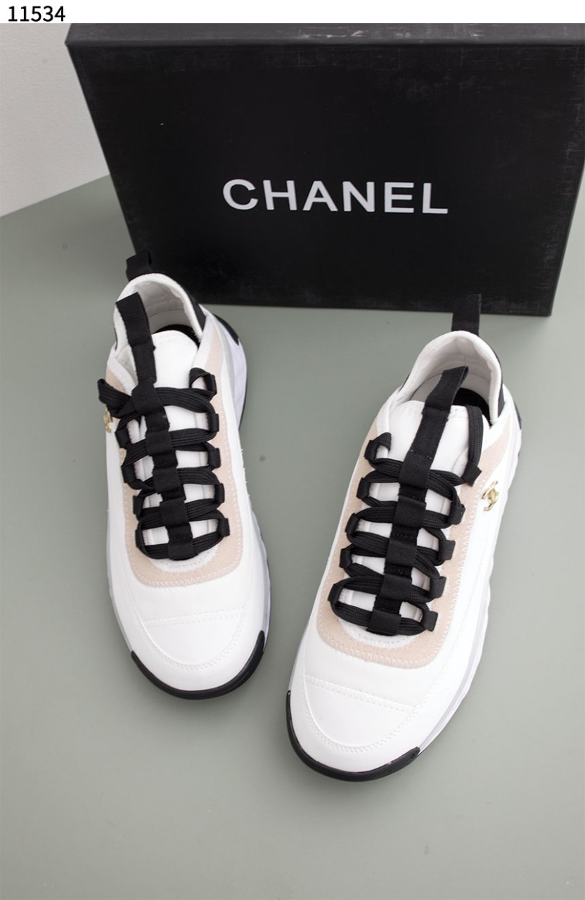 #샤넬 [Chanel] 믹스드 파이버 스니커즈 벨벳 카프스킨 신상입고💢 #신발 #11534