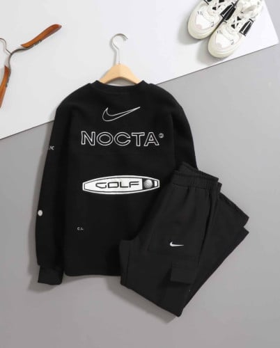 #나이키x녹타 [ N × NOCTA ] 수입 골프 플리스 크루넥 & 기모 팬츠 set 입고💢 #남성세트 #트레이닝셋