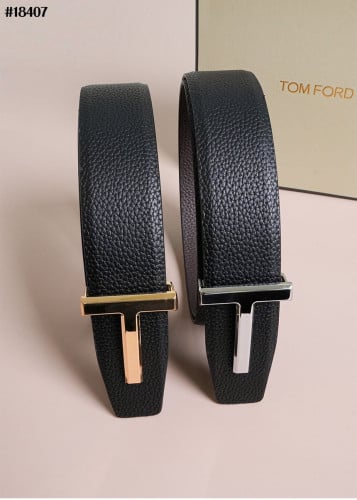 🔆 [TOM FORD] 톰포드 T 버클 리버시블 페블 레더 벨트 🔆
