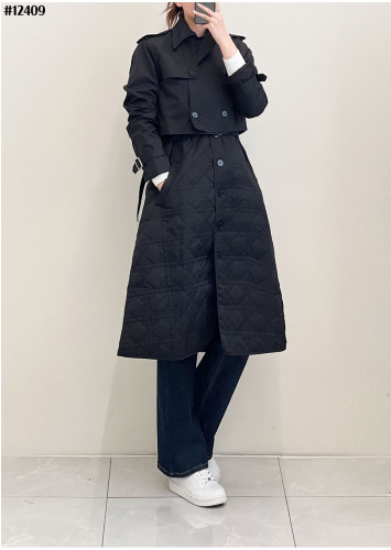 🔆 [DIOR] 크리스찬 디올 여성 누빔 베스트 & 쇼츠 트렌치 자켓 셋 🔆