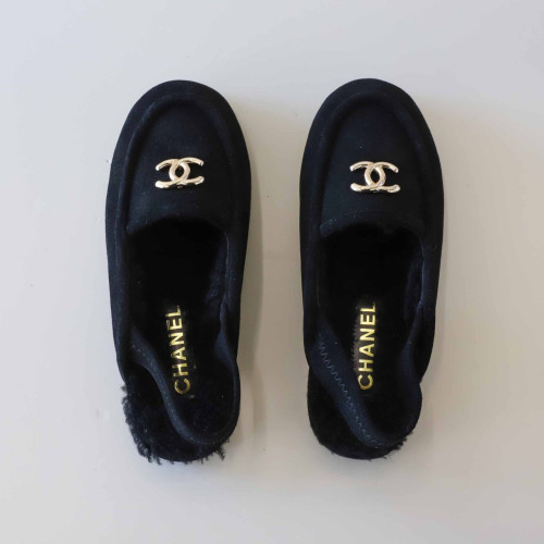 #샤넬 [ C*ANEL ] 수입 스웨이드 시어링 슬리퍼 뮬 입고💢 #신발