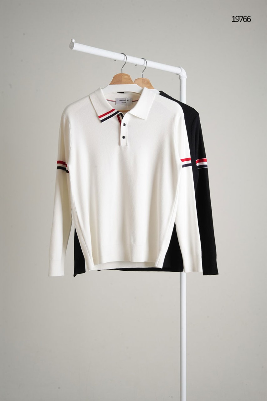 🔆 [THOM BROWNE] 톰브라운 카라 삼선 폴로 니트🔆