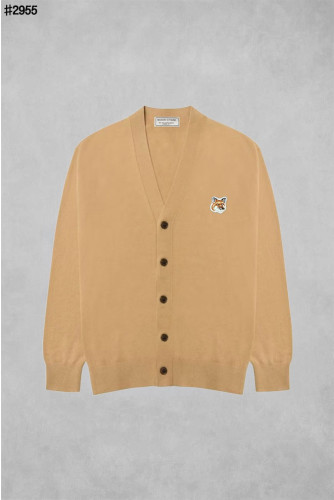 🍀 [MAISON KITSUNE] 메종키츠네 폭스 헤드 패치 클래식 브이넥 가디건 🍀