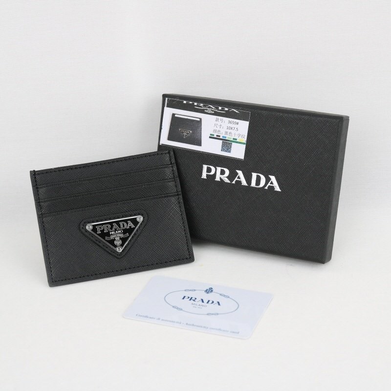 👹프라다 3659 사피아노 삼각로고 카드지갑👹