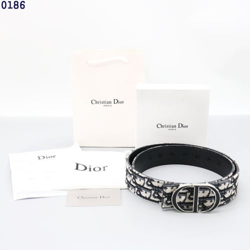 👹디올 CD 오블리크 자카드 리버서블 레더 벨트👹