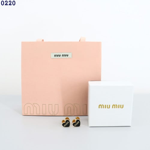 👹미우미우 에나멜 하트 메탈 귀걸이👹