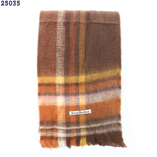 👹아크네 스튜디오 모헤어 체크 스카프 오렌지브라운👹