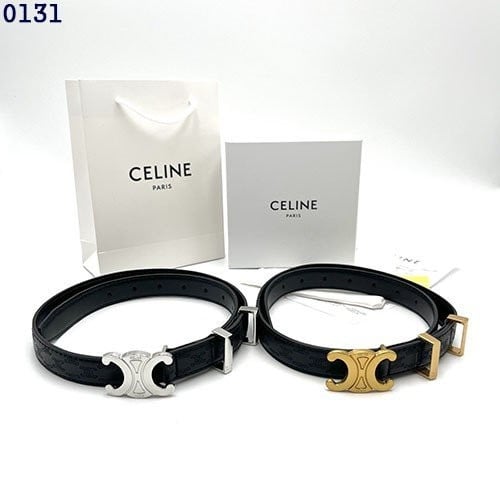 👹셀린느 트리옹프 엠보싱 가죽 여성벨트 (블랙)👹