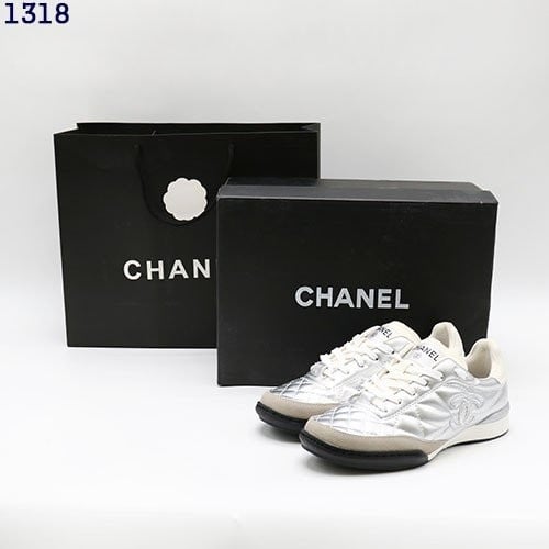 👹샤넬 CC 캐비어 스니커즈 (실버)👹