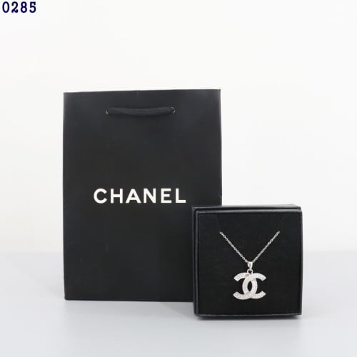 👹샤넬 CC로고 큐빅 목걸이👹