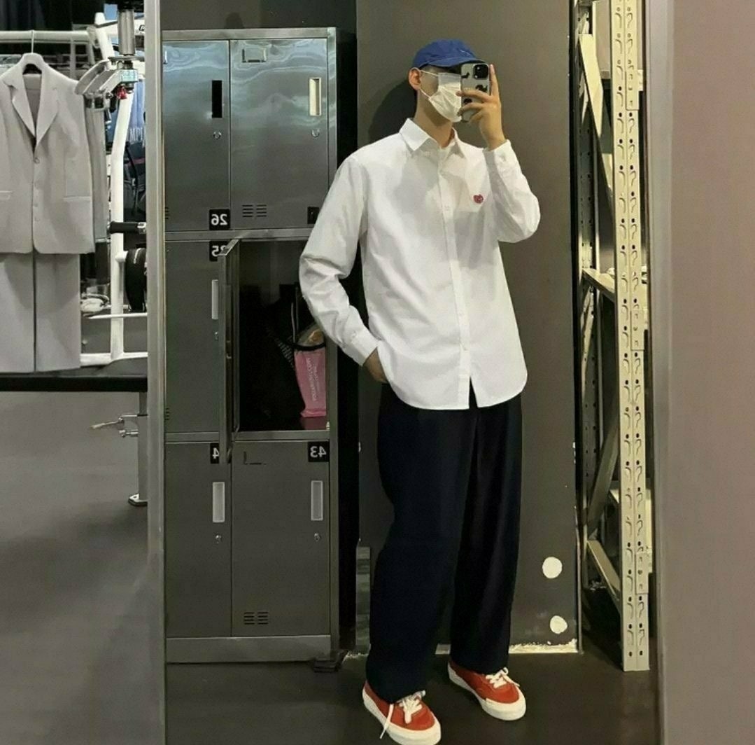 💕 휴* 메이드 하트로고 옥스포드 셔츠