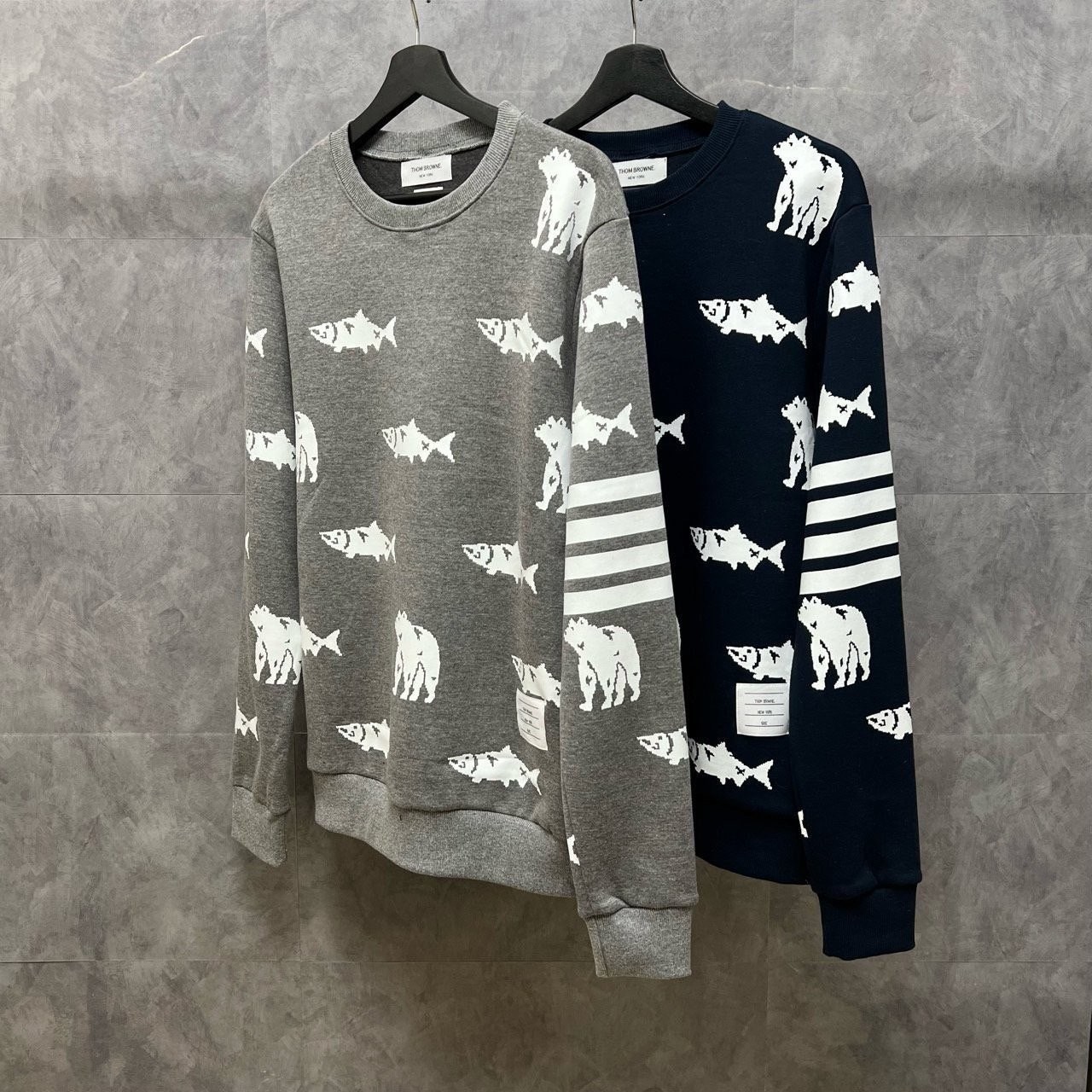 💕 톰* 엠브로이드 프린팅 기모 맨투맨