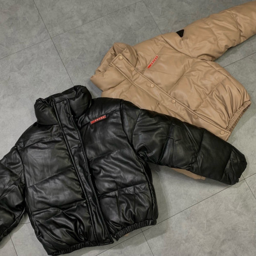 💕 프** 크롭 레더 패딩