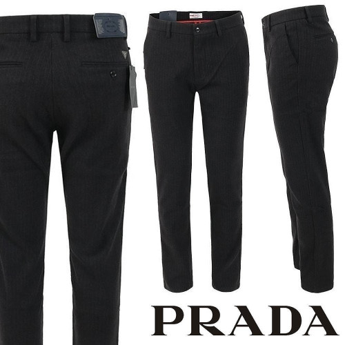 💕 프** 삼각로고 스트라이프 모직 슬랙스 ☆모직 원단☆