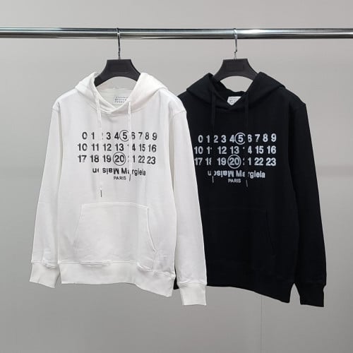 💕 메* 마르지엘라 넘버레터링 코튼 후드티