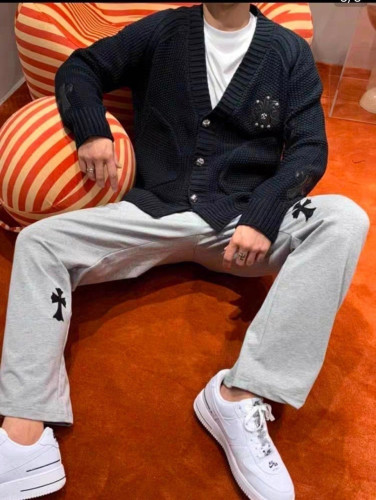 💕 크* 가죽패치 데미지 니트 가디건