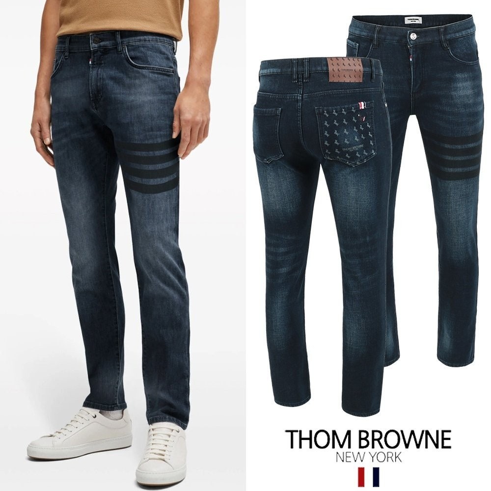 💕 톰* 블랙4바 도그 멀티그래픽 융기모 슬림진 ★융기모★