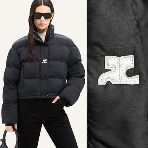 💕 꾸** 로고패치 패딩