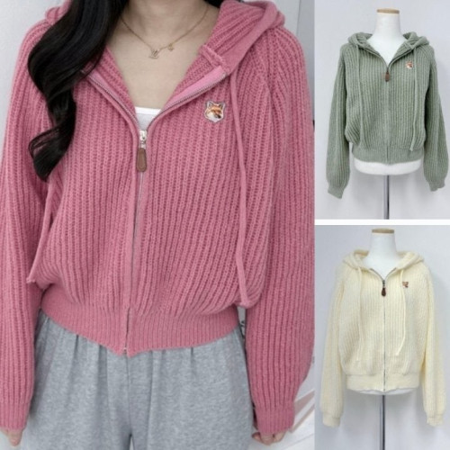 💕 메* 키츠네 크롭니트 후드집업(여성)