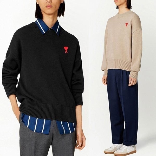 💕 아* 스몰레드하트 라운드니트