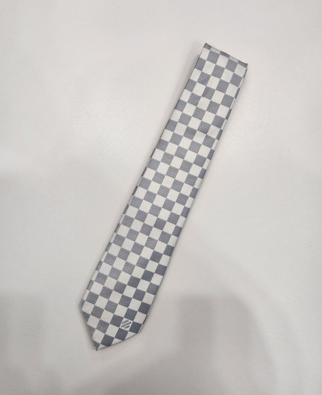 💕 루* 다미에 패턴 실크 넥타이