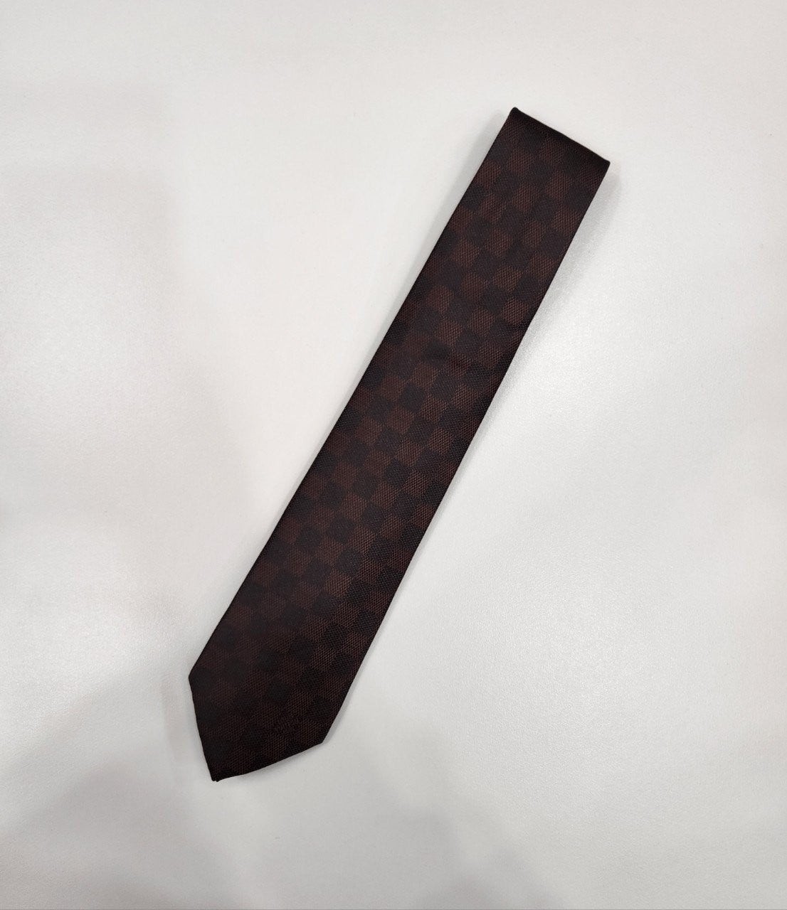 💕 루* 다미에 패턴 실크 넥타이