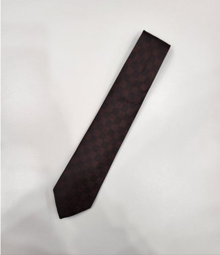 💕 루* 다미에 패턴 실크 넥타이