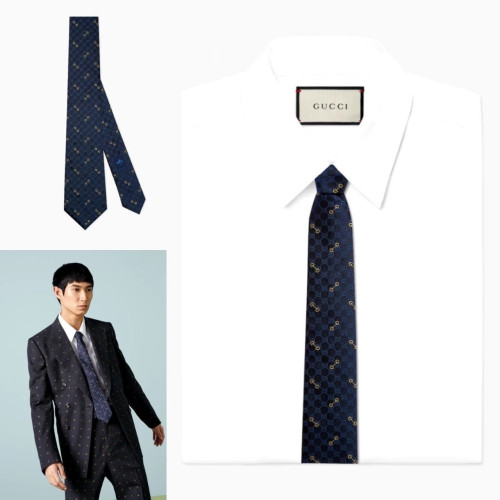 💕 구* 멀티패턴 실크 자카드 넥타이