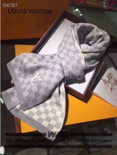 💕 루* 다미에 로고 그레이 머플러