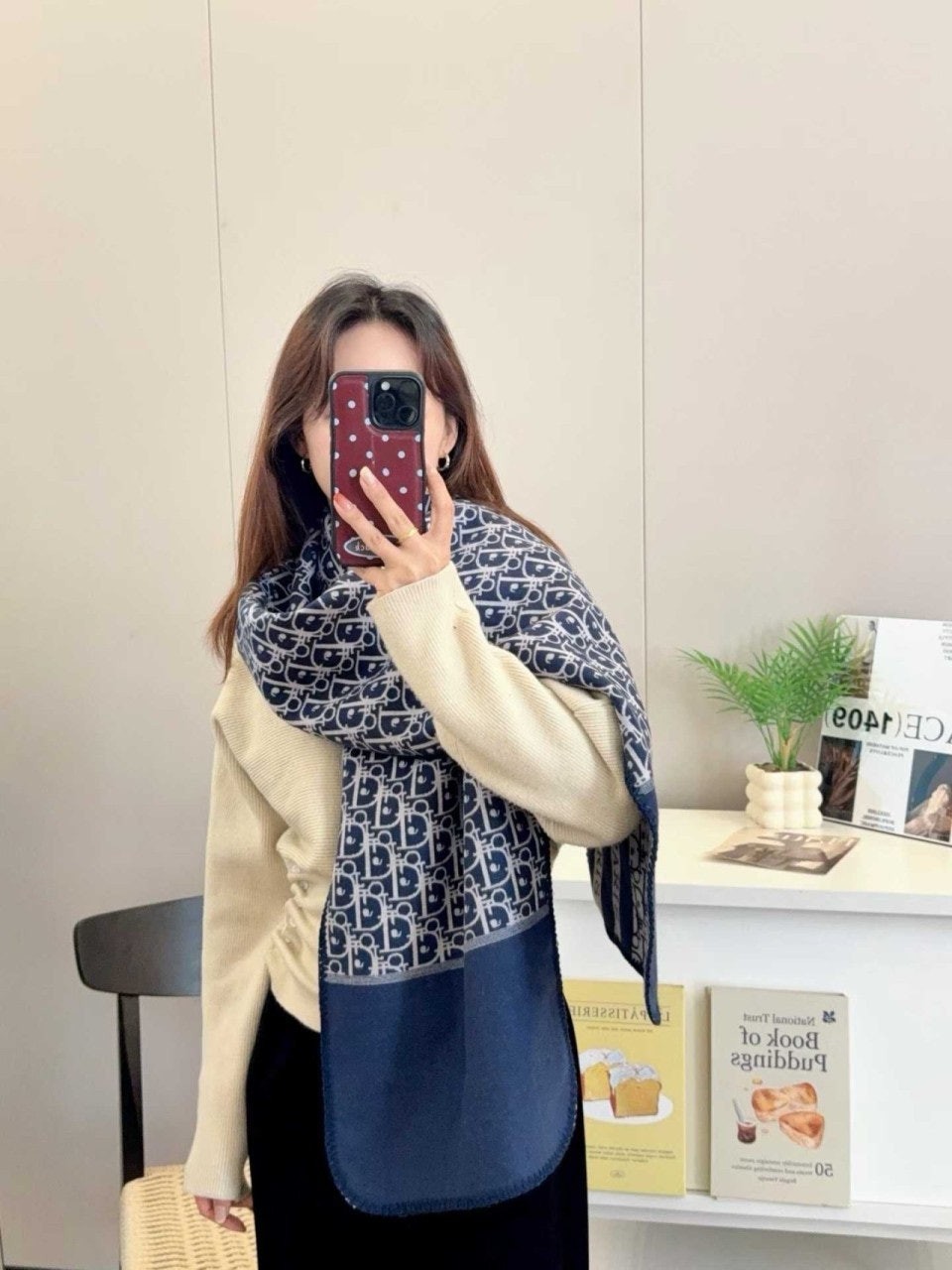 💕 디* 오블리크 머플러