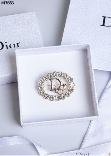 🔆 [DIOR] 크리스찬 디올 CD 크리스탈 골드 브로치 🔆