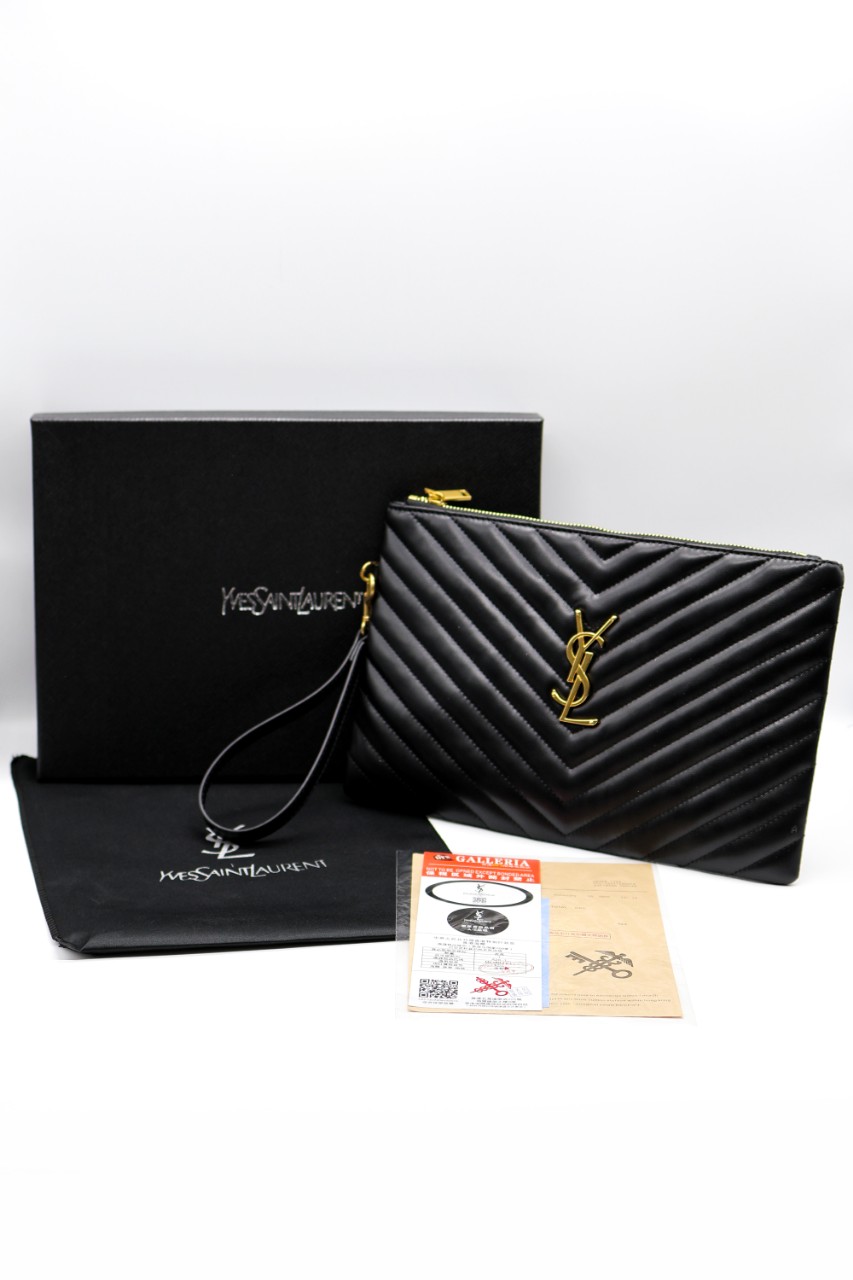 #생로랑 YSL 모노그램 마틀라세 클러치