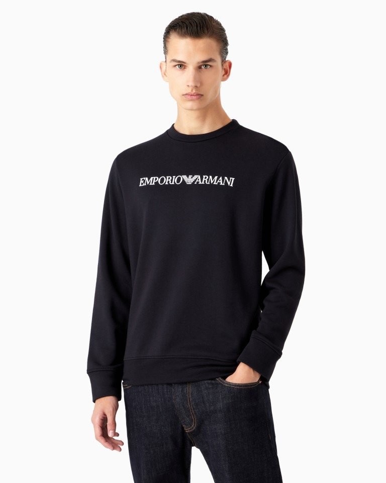 AML 로고 프린트 블랜드 스웨트셔츠 기모 맨투맨