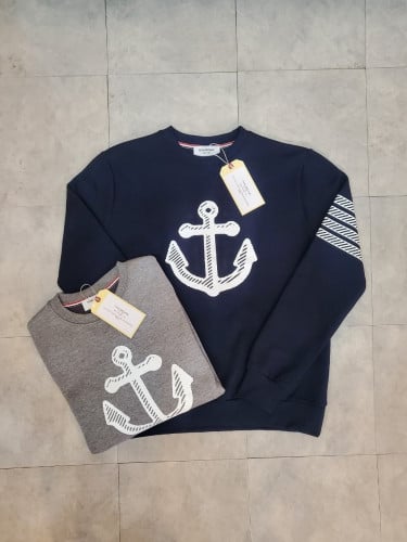 TB 돛 사선완장 기모 맨투맨