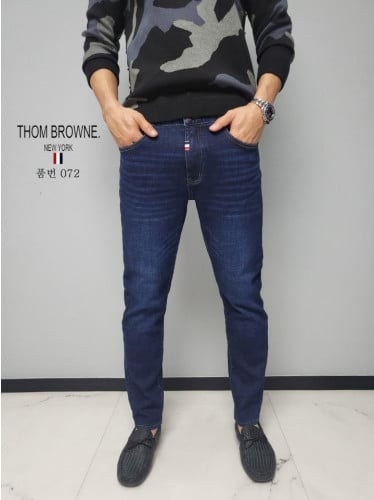 TB 가죽탭 밍크 보아털 청바지