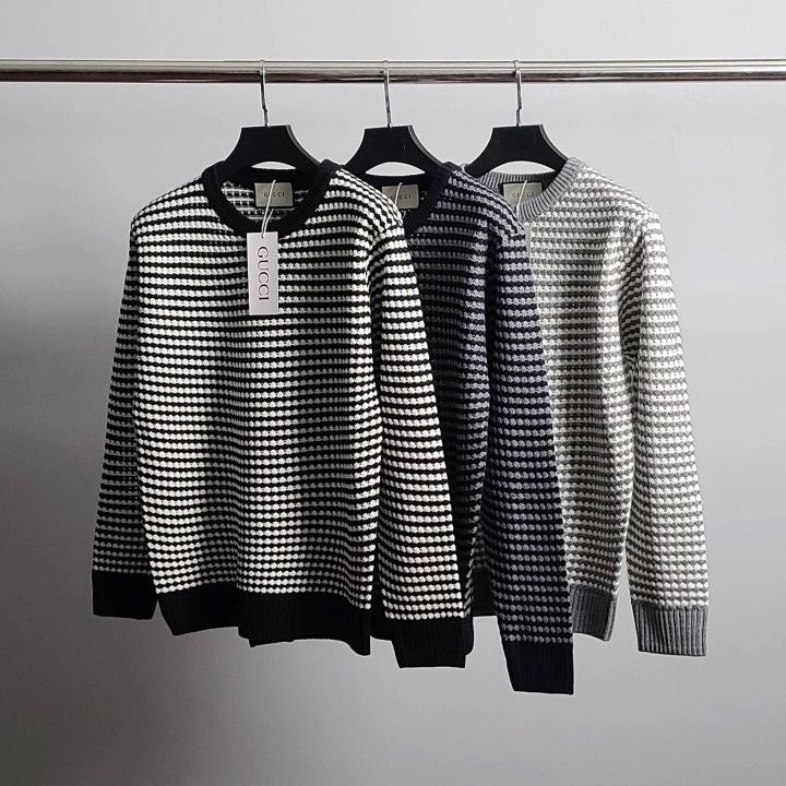 GC  체스패턴 와플 니트