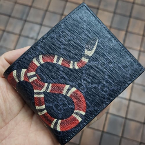 [115번] #구찌 스네이크 반지갑 블랙