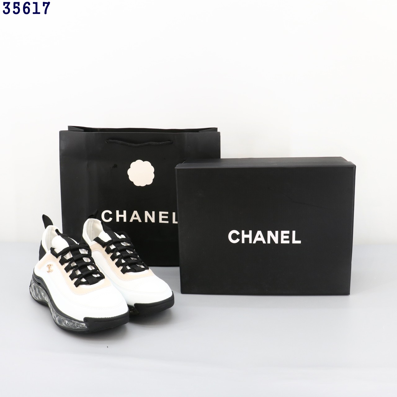 #DF #샤넬 믹스드파이버 클리어솔 스니커즈