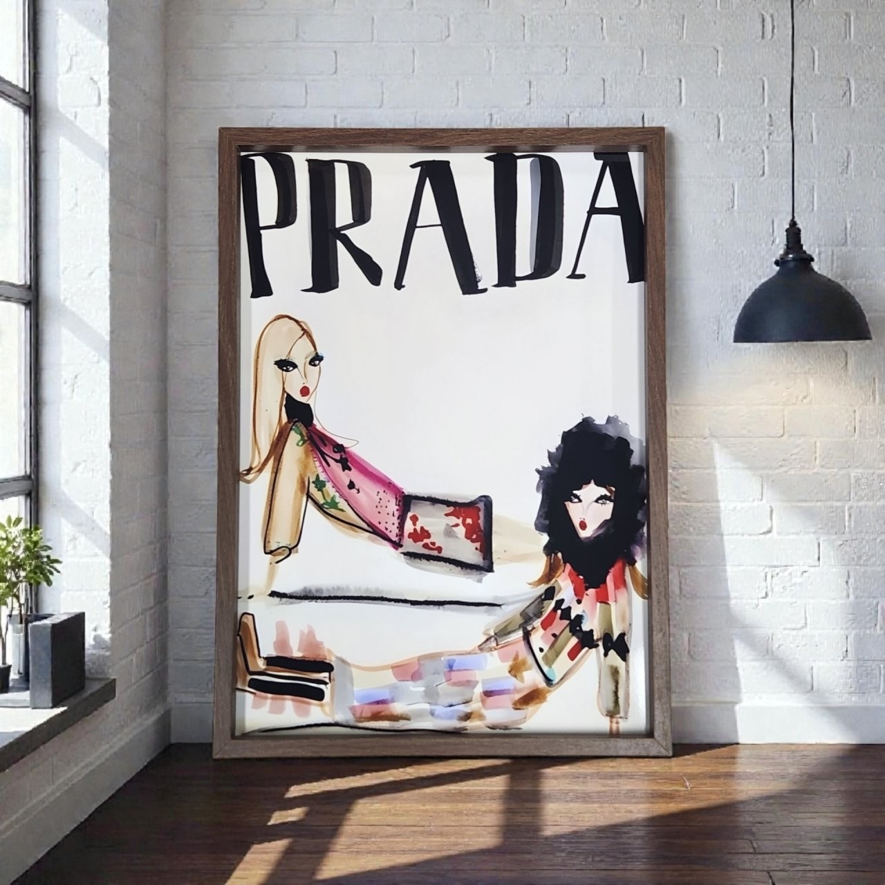 [406번] #프라다 사진 포스터 액자
