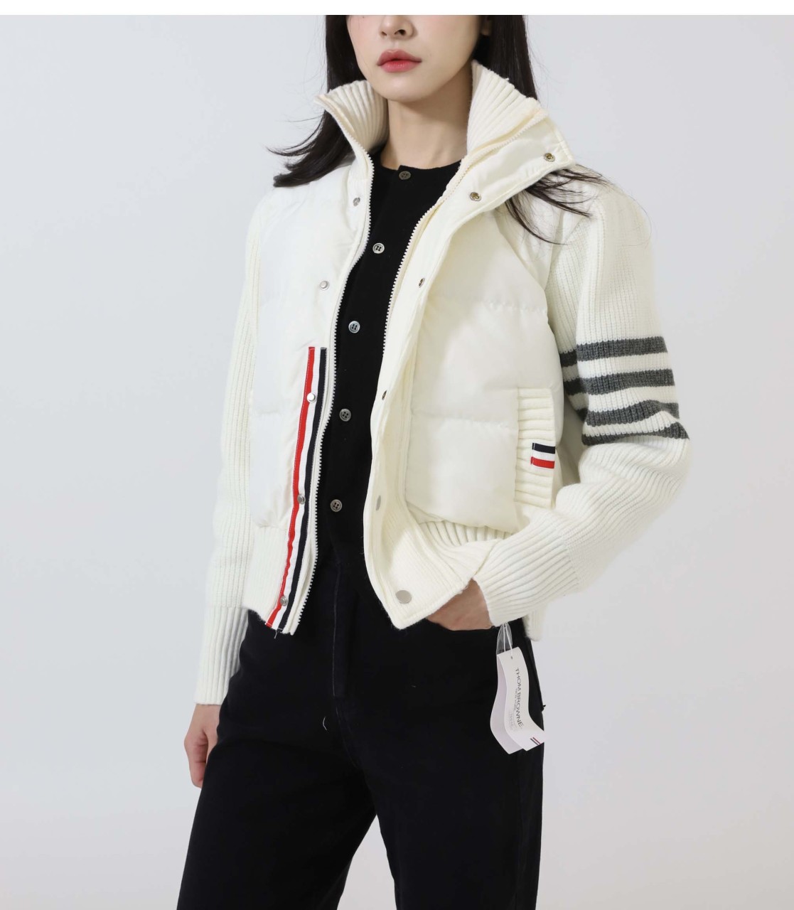 #PA #톰브라운 사선 패딩