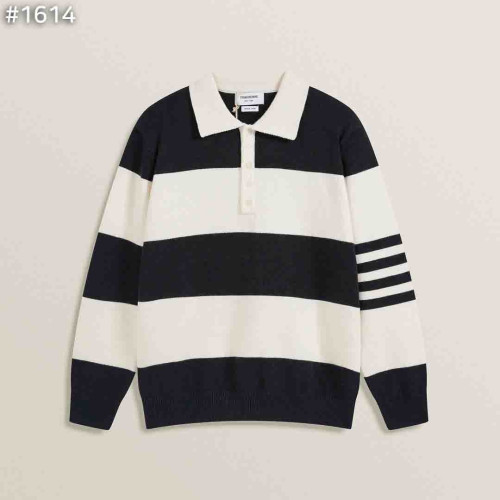 #톰브라운 럭비 스트라이프 폴로 니트