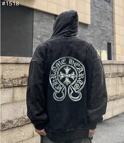 #크롬하츠 홀스슈 말리부 크로스 워싱 후드티셔츠